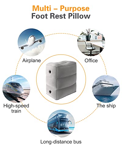 Inflatable Travel Foot Rest Pillow (2 Count)
