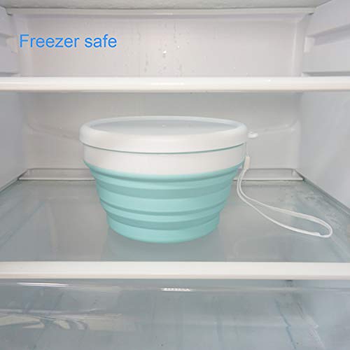 Collapsible Bowls With Lids Silicone Food Storage Containers Collapsible Camping Bowls Silicone Lunch Containers