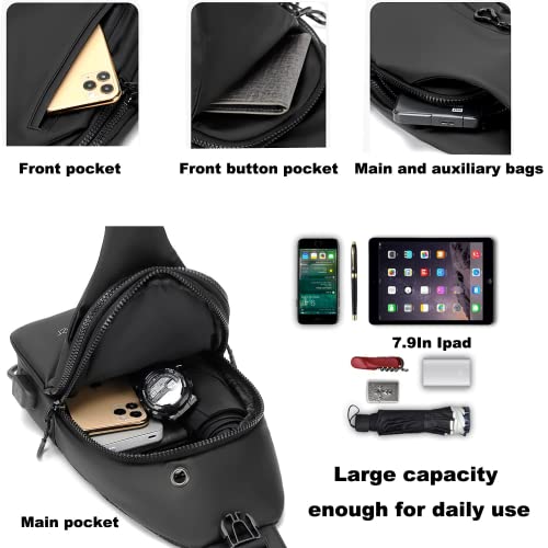 Waterproof Sling Bags Mens Anti