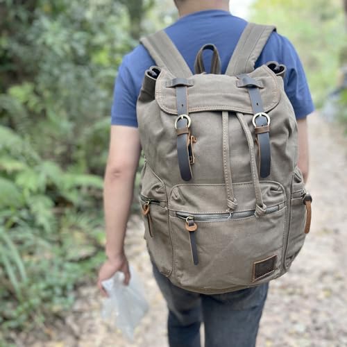 High Capacity Canvas Vintage Backpack