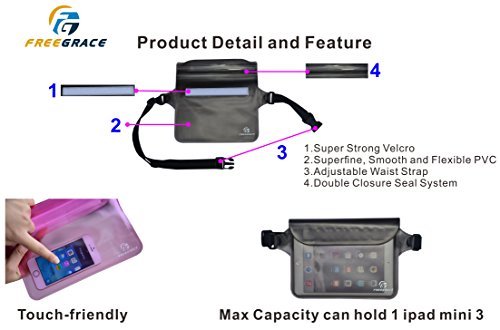 Waterproof Waist Pouches (2 Count)