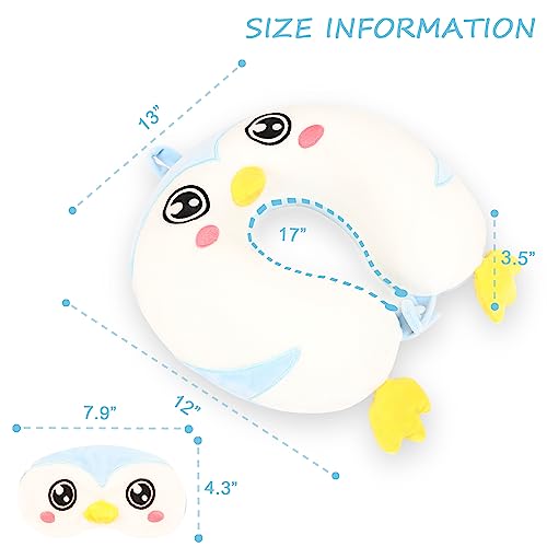 Cartoon Headrest & Neck Pillow for Kids Boys & Girls