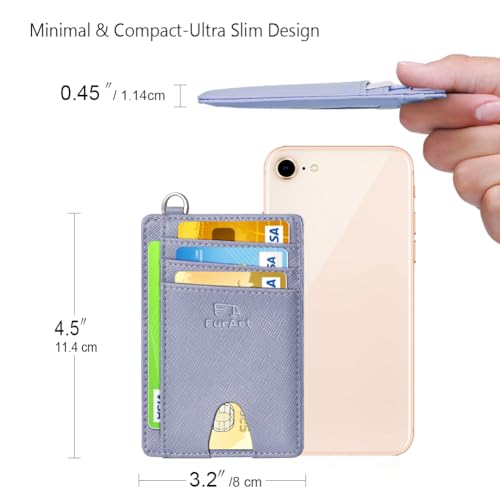 Slim Minimalist Wallet RFID Credit Card Holder for Men
