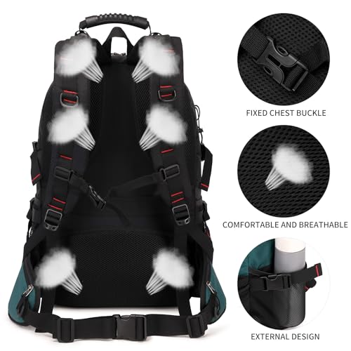 Nerlion 40L Hiking Backpack Travel Backpack for Men Women Camping Waterproof Outdoor Hiking Daypack Lightweight Backpack