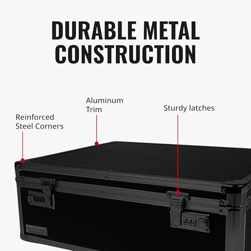 Locking Storage Chest with Dual Combination Lock