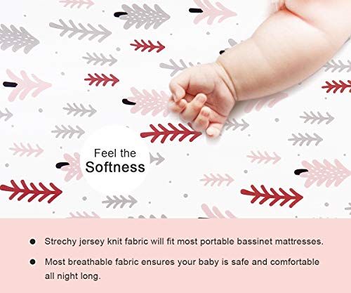 Stretchy Changing Pad Covers BROLEX 2 Pack Jersey Knit Changing Table Covers for Girls Boys (2 Count)