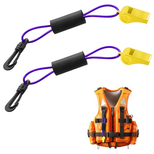 2 Pcs Marine Whistle Lanyard Float (2 Count)
