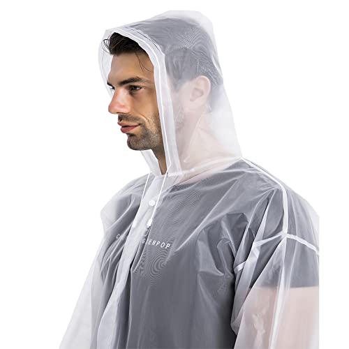 Rain Ponchos for Adults (2 Count)