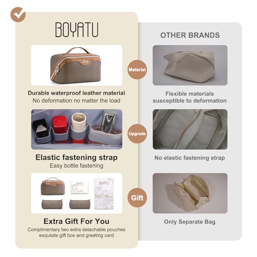 Travel Makeup Bag Organizer Cosmetic Bag (3 Count)