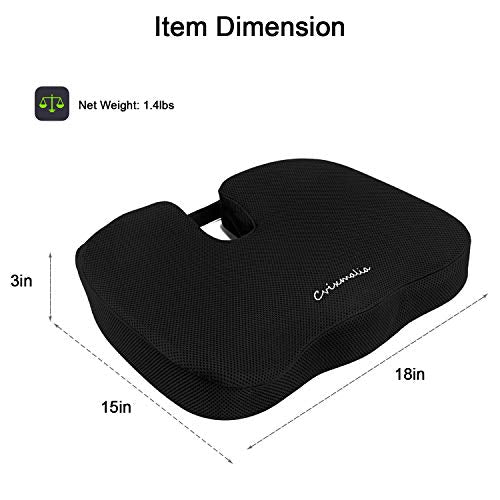 Seat Cushion Premium Memory Foam Non