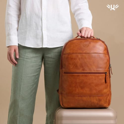 Genuine Leather Backpack for Men and Women