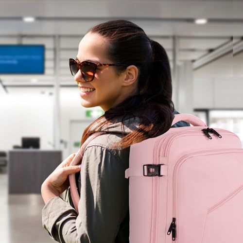 Pink Travel Backpack for Womens