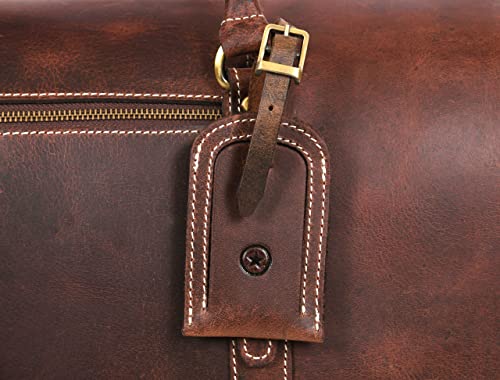 Aaron Leather Duffle Bag for Men & Women