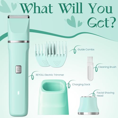 2-in-1 Bikini Trimmer for Women, Body Hair Trimmer, Electric Shaver