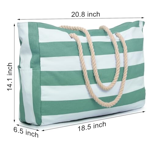 Beach Bags for Women Large Waterproof Beach Tote Bag Zipper Beach Bags Waterproof Sandproof Swim Pool Bag Large Tote
