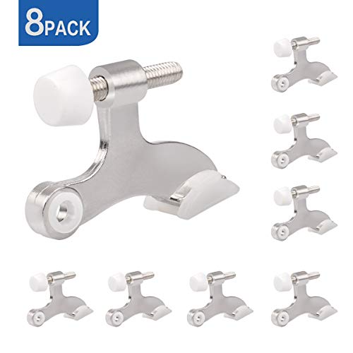 8 Pack Hinge Pin Satin Nickel Door Stopper (8 Count)