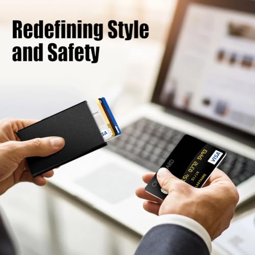 Slim Minimalist Wallet RFID Credit Card Holder for Men