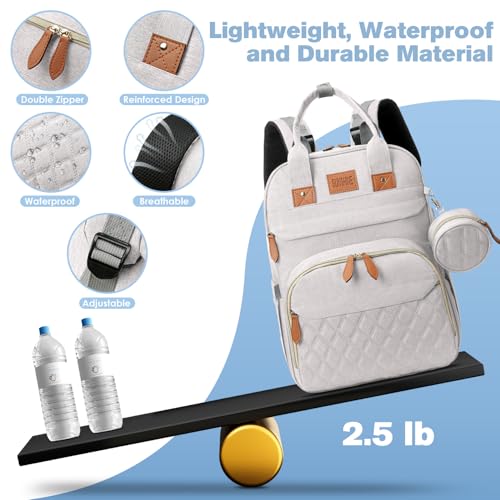 Large Diaper Bag Backpack with Changing Station