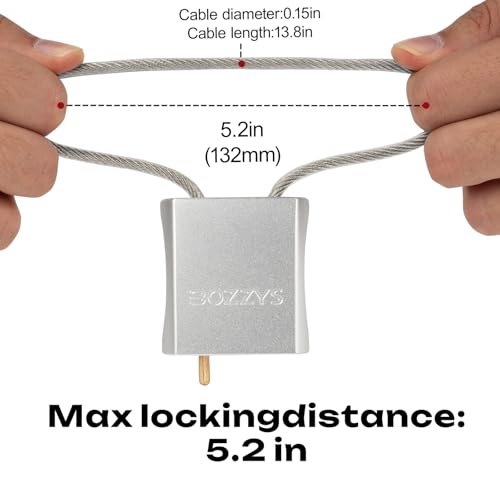 Cable Padlock with 3 Keys