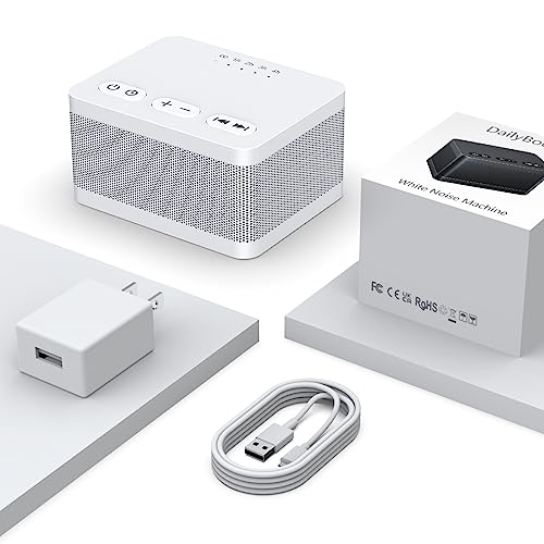 Sound Machine White Noise Machine with 30 Soothing Sounds 32 Levels Volume 5 Timers and Memory Function Effectively Blocks Noise Ideal Sleep Machine for Baby Kids Adults…