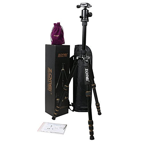 Z669 Magnesium Aluminum Alloy Travel Camera Tripod with Ball Head for Canon