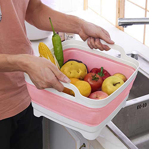 Collapsible Dish Basin with Drain Plug