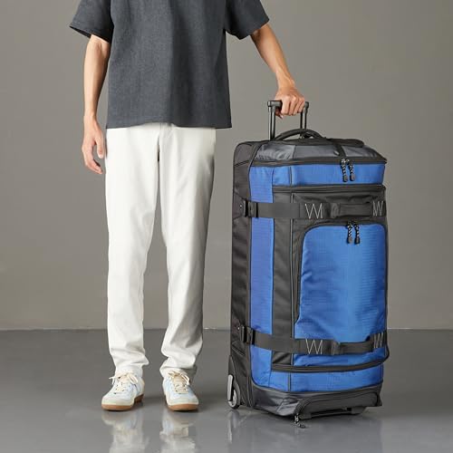 35 Inch Large Rolling Duffel Bag for Travel with Wheels and Handle