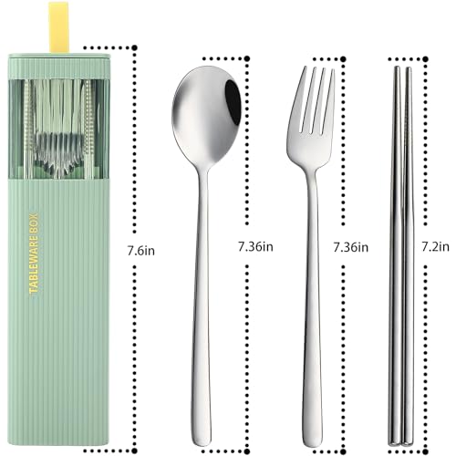 Travel Utensils with Case (4 Count)