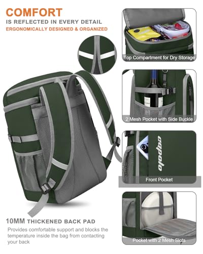 Cooler Backpack Insulated Leak Proof for Women Men Soft Cooler Bag