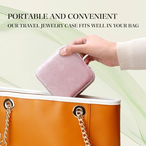 Plush Velvet Travel Jewelry Box