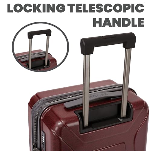 Traverse 3 Piece Carry On & Checked Suitcase Set with 360° Spinner Wheels (3 Count)