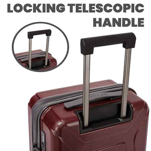 Traverse 25 Inch Expandable Hardside Upright Checked Suitcase with 360° Spinner Wheels