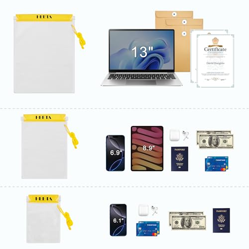 5 Pack Clear Waterproof Dry Bag Pouch (5 Count)