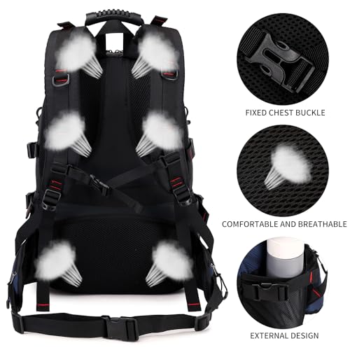 Nerlion 40L Hiking Backpack Travel Backpack for Men Women Camping Waterproof Outdoor Hiking Daypack Lightweight Backpack