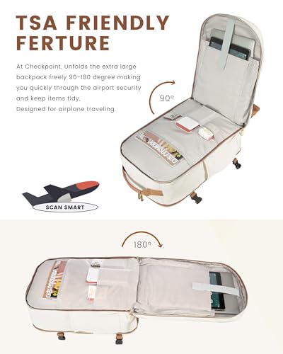 50L Travel Backpack Flight Approved Carry on Backpack