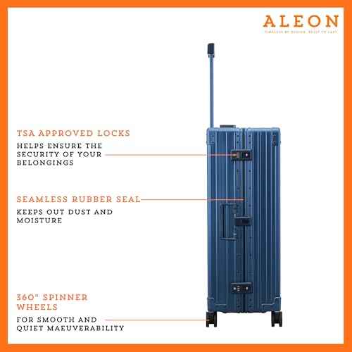 32" Aluminum Macro Traveler Checked Spinner Luggage