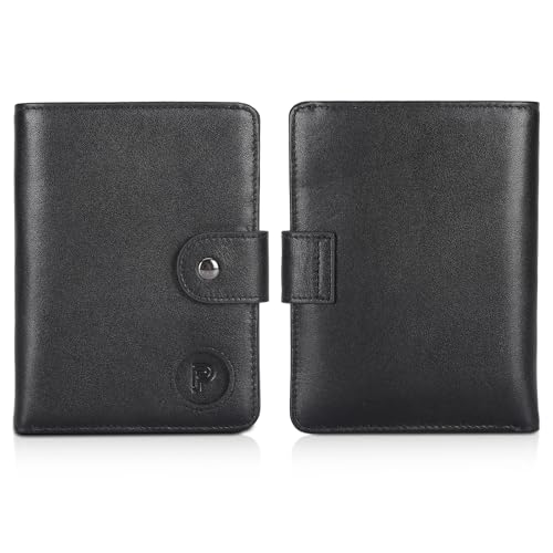 Polare Luxury RFID Blocking Leather Passport Holder Travel Wallet For Men and Women