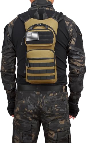 Insulated Water Hydration Pack Bag with 3L TPU Bladder Tactical Molle Hydration Backpack for Hiking Cycling Running