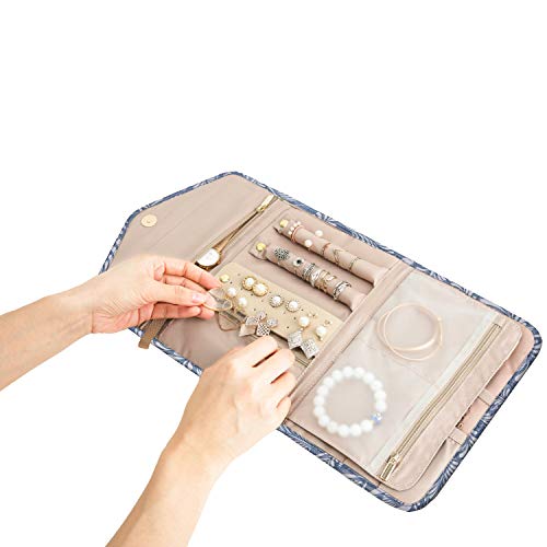 Travel Jewelry Organizer Roll Foldable Jewelry Case