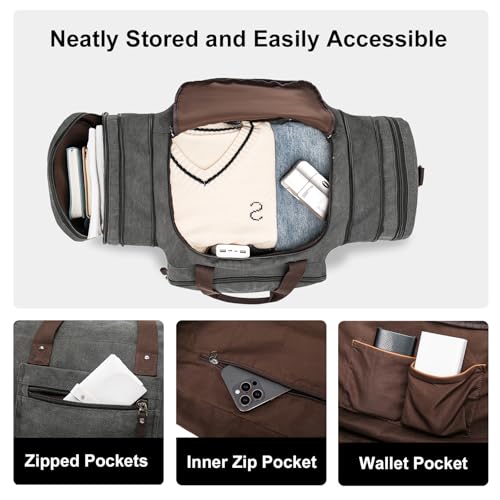 Large Canvas Duffle Bag for Travel