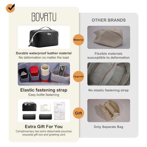 Travel Makeup Bag Organizer Cosmetic Bag (3 Count)