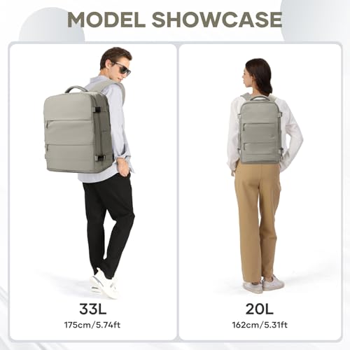 Large Travel Backpack Carry On for Women Man Waterproof Gym Backpacks with Laptop Compartment Mochila de Viaje Teacher Personal Item Backpack Rucksack Airplane Accessories Must Haves