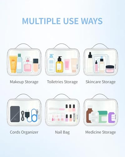 TSA Approved Toiletry Bag Carry on Clear Toiletry Bag Makeup Bag