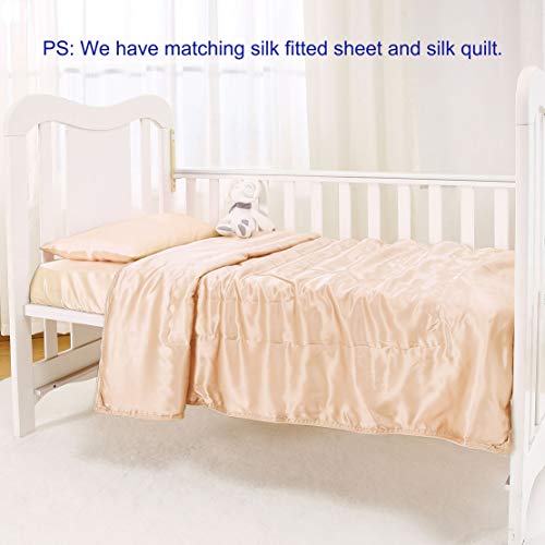 Natural Mulberry Silk Toddler Pillowcase for Hair and Skin (2.1164 Ounce)