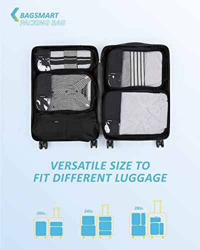 6 Set Compression Packing Cubes for Travel (6 Count)