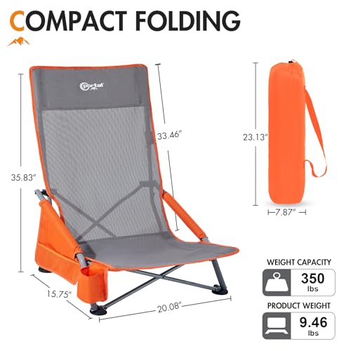High Back Beach Chair 2 Pack