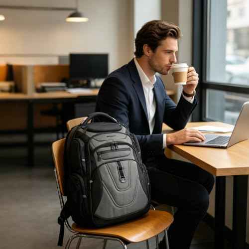 Travel Laptop Backpack 18.4 Inch XXXL Computer Backpack for Men
