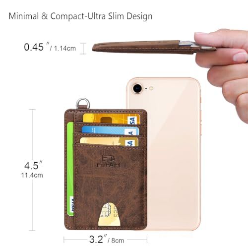 Slim Minimalist Wallet RFID Credit Card Holder for Men