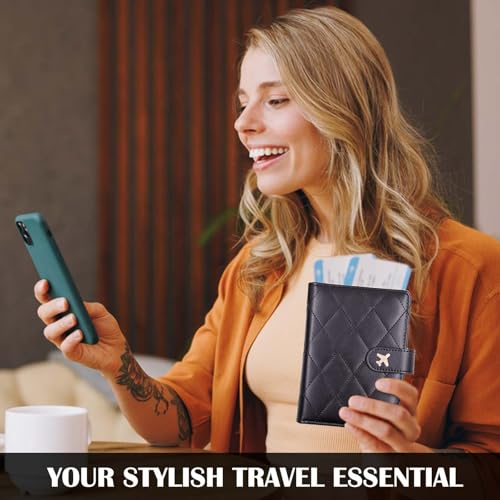 Premium Leather Passport Holder Covers Case