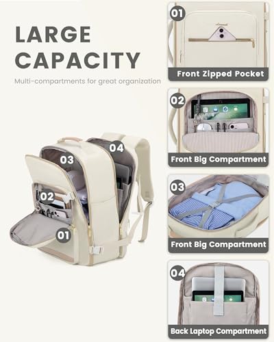 40L Travel Backpack Flight Approved Carry on Backpack